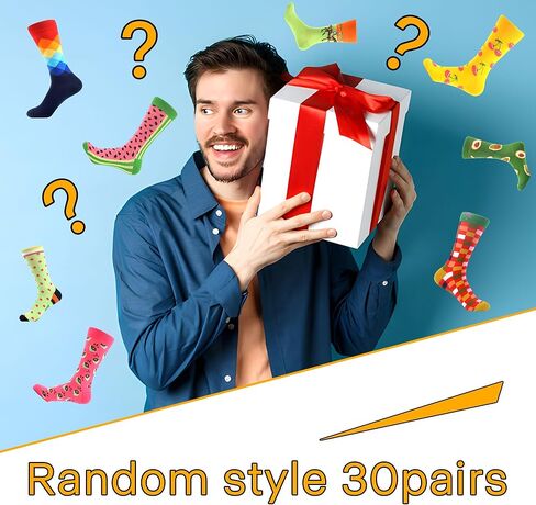 WeciBor 30 زوجًا من الجوارب النسائية العشوائية المضحكة متعددة الأنماط جوارب طويلة إلى الركب بالجملة in Kuwait
