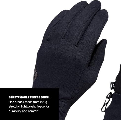 BLACK DIAMOND Equipment Midweight Screentap Gloves - Black - Medium in Saudi Arabia