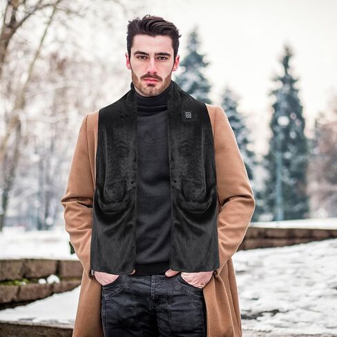 Mumufy Heated Scarf Rechargeable USB Heating Scarf with 2 Pockets Neck Heating Pad Neck Warmer Three Temp Setting (No Battery, No Power Bank) in Saudi Arabia