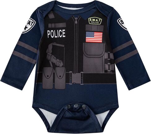 زي InBakjade للأطفال الأولاد للهالوين زي شرطة SWAT زي شريف الهالوين للحفلات in Kuwait