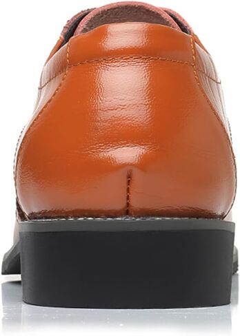 Men's Classic Leather Formal Business Oxford Wingtip Lace Up Retro Casual Dress Shoes for Men Comfortable in Saudi Arabia