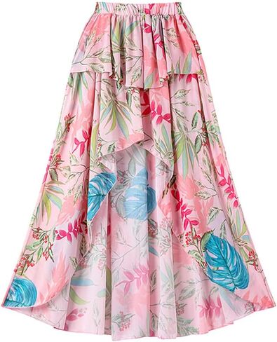 Women's One Piece Swimsuit with Cover up Wrap Skirt Floral Sarong Tummy Control Beach Bikini Set Bathing Suit in Kuwait