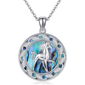 CUPENDA Sterling Silver Animal Necklace Horse Axolotl Fox Cow Highland Cow Giraffe Butterfly Bat Penguin Snowflake Reindeer Pendant Necklace Valentines Day Jewelry for Women Girls Animal Lover in Kuwait