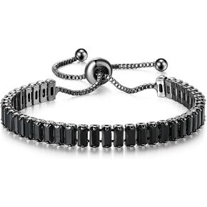 illpta Tennis Bracelets for Women, Birthstone Horoscopet Slider Bracelets Trendy Jewelry Perfect for Birthday Gifts Thanksgiving Day Christmas Gifts Valentine's Day in Saudi Arabia