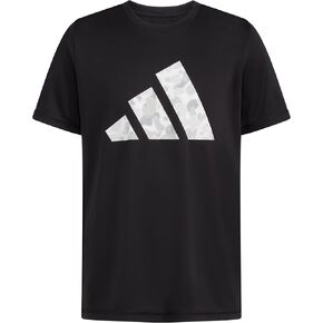 adidas Boys' Moisture-Wicking Athletic T-Shirt Bos Logo Short-Sleeve Tee Shirts in Kuwait