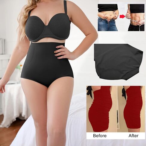 ملابس داخلية نسائية للتحكم في البطن من OKHOTY، ملابس داخلية عالية الخصر بدون خياطة لشكل الجسم in Kuwait