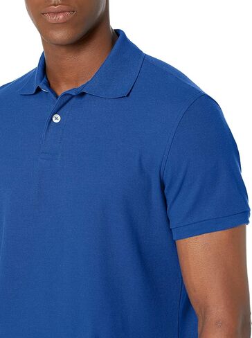 Lee Uniforms Men's Modern Fit Short Sleeve Polo Shirt, Royal, X-Large in Saudi Arabia