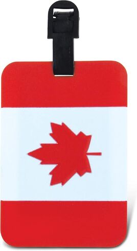 Puzzled Canadian Flag Luggage Tag - Unique Canada Flag Novelty Travel Tags For Luggage, Cute Maple Leaf Flag Travel ID Identification Label For Suitcase, Backpack and Sports Bag - Tags for Men & Women in Saudi Arabia