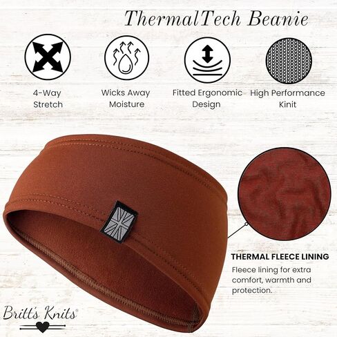 قفازات تدفئة الرأس مبطنة بالصوف من Britt's Knits ThermalTech (الصدأ) وقفازات مبطنة بالصوف من ThermalTech مقاس صغير/متوسط ​​(الصدأ) in Kuwait