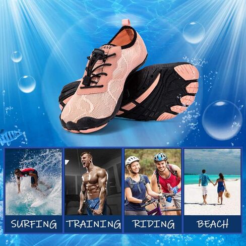 hiitave Womens Water Shoes Quick Dry Barefoot for Swim Diving Surf Aqua Sports Pool Beach Walking Yoga in Saudi Arabia