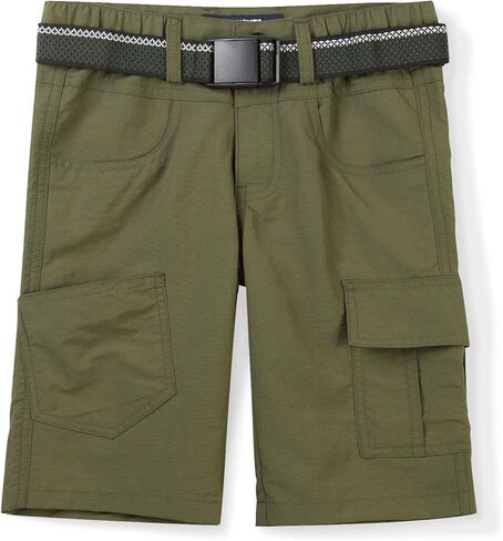 OCHENTA Boys Quick Dry Cargo Shorts Elastic Waist Athletic Shorts for Kids Outdoor Hiking Camping Fishing 1215 Army Green Tag 160 Size 10-11 in Saudi Arabia