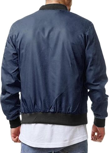 COOFANDY Men's Bomber Jacket Fashion Windbreaker Fall Winter Front Zip Jackets in Saudi Arabia