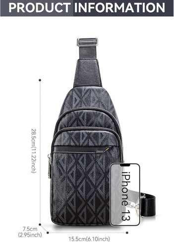 لورينتو حقيبة كتف بحزام طويل تمر بالجسم للرجال متعددة الاغراض للسفر والاستخدام اليومي للرجال in Kuwait