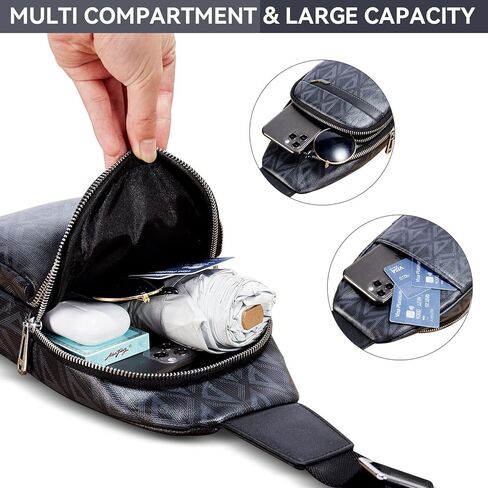 لورينتو حقيبة كتف بحزام طويل تمر بالجسم للرجال متعددة الاغراض للسفر والاستخدام اليومي للرجال in Kuwait