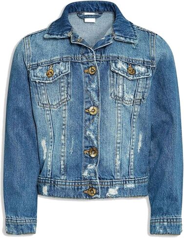 جاكيت من قماش الدنيم للفتيات من خانوماك بأزرار لأعلى in Kuwait