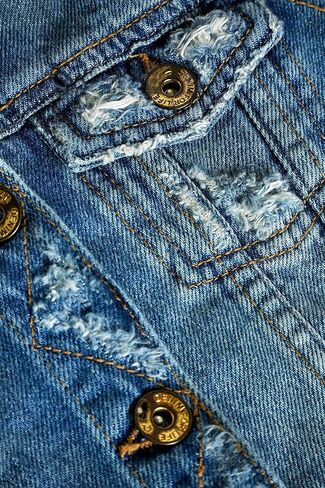 جاكيت من قماش الدنيم للفتيات من خانوماك بأزرار لأعلى in Kuwait