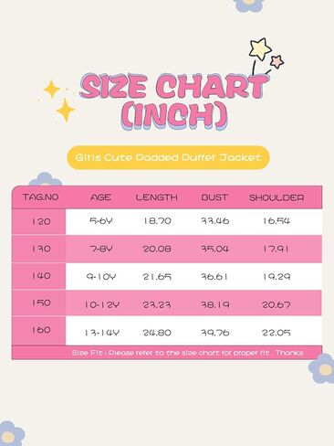 معاطف شتوية للفتيات من Meikulo سترات مبطنة ذات ياقة واسعة مكشكشة للأطفال مع جيوب من عمر 5 إلى 14 سنة in Kuwait