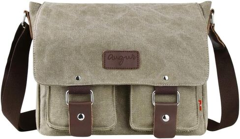 حقيبة ساعي البريد من القماش من Genda 2Archer للرجال والنساء، حقيبة كتف محمولة عبر الجسم، كلاسيكية in Kuwait