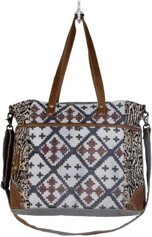 حقيبة ساعي من Myra Bag Best Pick من القطن والجلد S-2908 in Saudi Arabia