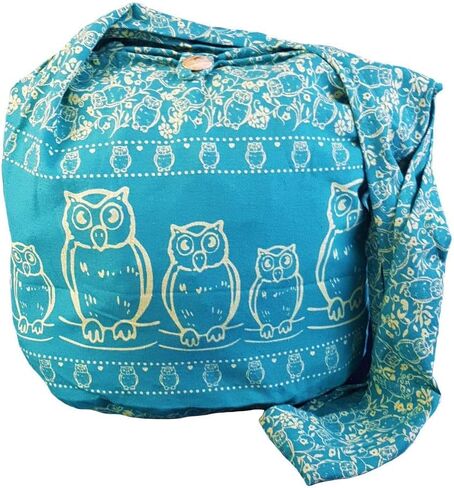 BTP! Owl Hippie Boho Sling Crossbody Bag Shoulder Messenger Purse Large in Saudi Arabia
