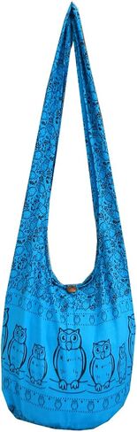 BTP! Owl Hippie Boho Sling Crossbody Bag Shoulder Messenger Purse Large in Saudi Arabia