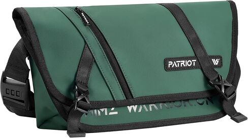 HIMZ WARRIOR Messenger Bag, Durable Water Resistant Satchel for 10 Inch Tablet, Crossbody Bag for Women, Men (Green) in Kuwait
