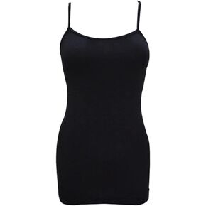 rosemia Women's Spaghetti Strap Solid Adjustable Slim-Fit Basic Camisoles