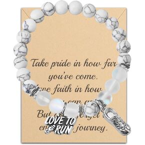 FUSTMW Runners Keychain Gift Marathon Runner Gift Marathon Keychain Track Gift