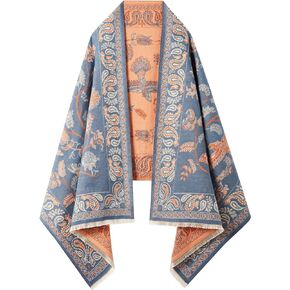 Women's Reversible Pashmina Shawl Wrap for Evening Dresses Big Scarf