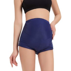 GINKANA Womens Maternity Swimsuit Bottom High Waist Boy Shorts Swimwear Panty Stretchy Swimming Summer Beach Short Pant