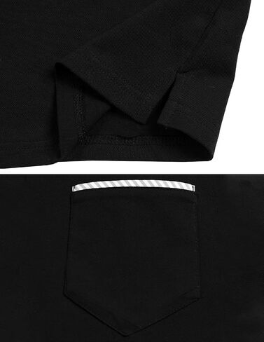 STTLZMC Men's Polo Shirt Long Sleeve Fashion Diagonal Strips Collar Classic Casual T-Shirt in Saudi Arabia
