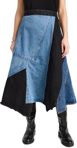 تنورة Elena Denim الفضفاضة للسيدات من Sea in Saudi Arabia