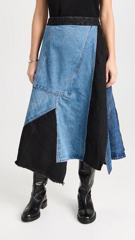 تنورة Elena Denim الفضفاضة للسيدات من Sea in Saudi Arabia