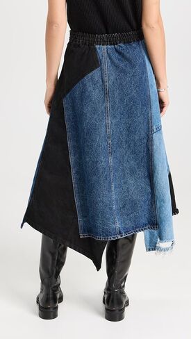 تنورة Elena Denim الفضفاضة للسيدات من Sea in Saudi Arabia