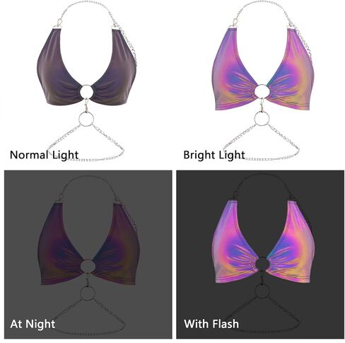 صدرية نسائية من Testudineus قابلة للتعديل معدنية مثيرة من جلد البولي يوريثان، للمهرجانات، والحفلات، وملابس النادي in Saudi Arabia