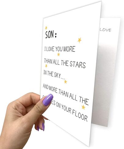 AONUOWE بطاقة عيد ميلاد مضحكة للابن، الابن المراهق، بطاقة نكتة للابن، بطاقة الابن المضحكة، بطاقة روح الدعابة لابننا in Kuwait