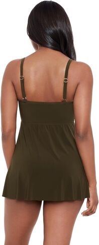 Miraclesuit Women's Swimwear Twisted Sisters Adora Tummy Control Underwire Bra One Piece Swimdress in Saudi Arabia