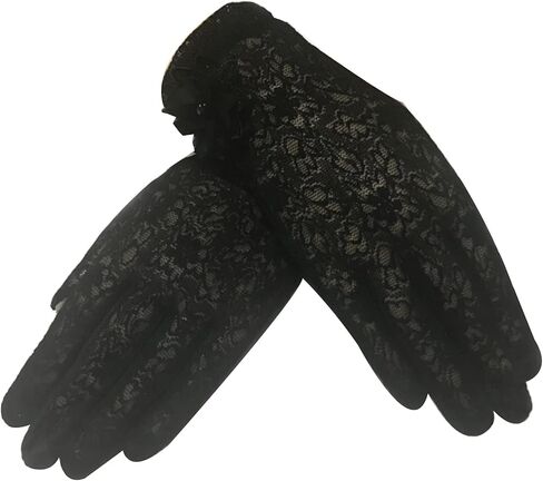 قفازات KADBLE للسيدات من الدانتيل على شكل زهور، قفازات دانتيل قصيرة أنيقة لحفلات الزفاف أو الأوبرا in Kuwait