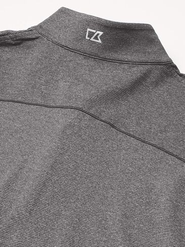 Cutter & Buck Men's Soft, Performance, Subtle Stripe Shoreline Half-Zip Pullover in Saudi Arabia