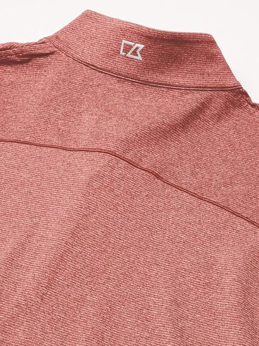 Cutter & Buck Men's Soft, Performance, Subtle Stripe Shoreline Half-Zip Pullover in Saudi Arabia