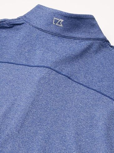 Cutter & Buck Men's Soft, Performance, Subtle Stripe Shoreline Half-Zip Pullover in Saudi Arabia