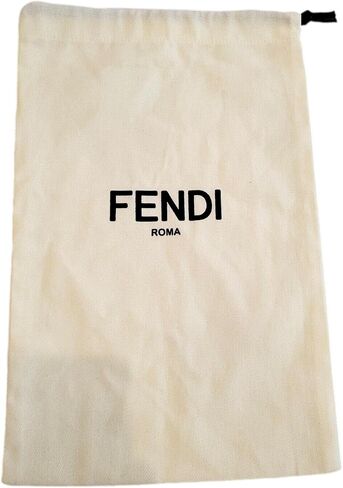 FENDI FF Print Striped Brown and Yellow Knitted Wool Scarf FXS124, Brown, Standard in Kuwait