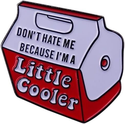 دبوس مطلي بالمينا بعبارة «Don't hate me because I'm a little cool Words» مناسب كهدية للأصدقاء in Kuwait