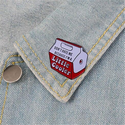دبوس مطلي بالمينا بعبارة «Don't hate me because I'm a little cool Words» مناسب كهدية للأصدقاء in Kuwait
