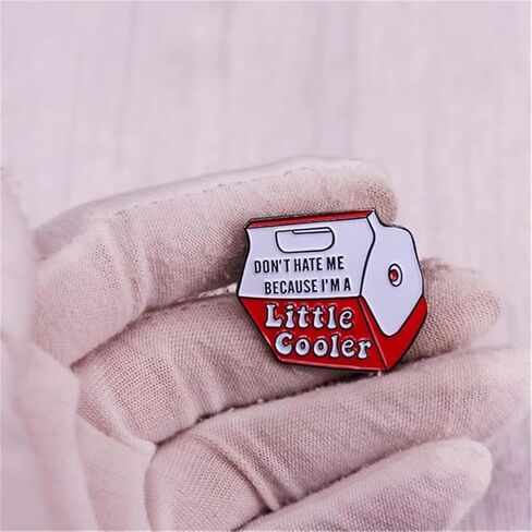 دبوس مطلي بالمينا بعبارة «Don't hate me because I'm a little cool Words» مناسب كهدية للأصدقاء in Kuwait