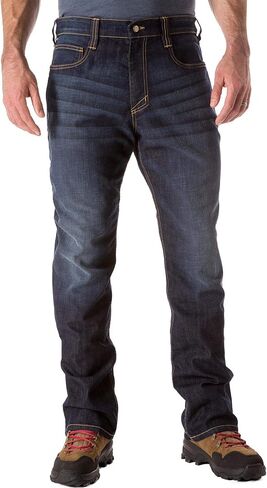 5.11 Tactical Defender-Flex Straight Jeans, Mechanical Stretch Fabric, Classic Pockets, Style 74477 Long Classic Pants in Saudi Arabia