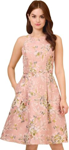 Adrianna Papell Women's Floral Jacquard Dress in Saudi Arabia