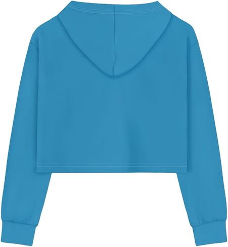 Dreaweet Girls Long Sleeve Crop Top Hoddie Cropped Sweatershirts Soft Athletic Tops Yoga Clothing for 5-14 Years Old in Saudi Arabia