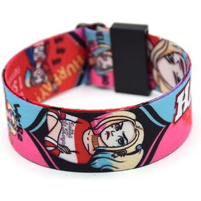 TLDXDOU TV Superhero Harley Quin Ribbon سوار، كارتون قابل للتعديل معصمه للنساء والرجال والفتيات والفتيان in Kuwait