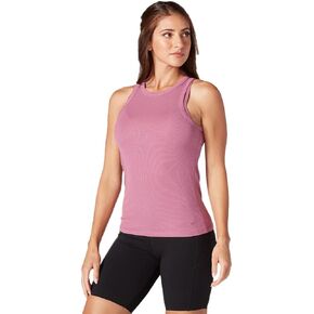 تي شيرت TAVI NOIR نسائي بدون أكمام - رقبة عالية، ظهر متسابق، تمرين خفيف الوزن للبار، كبير، توت in Kuwait